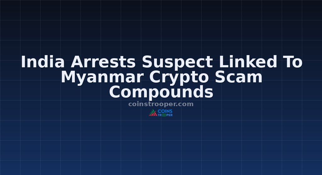 India Arrests Suspect Linked To Myanmar Crypto Scam Compounds