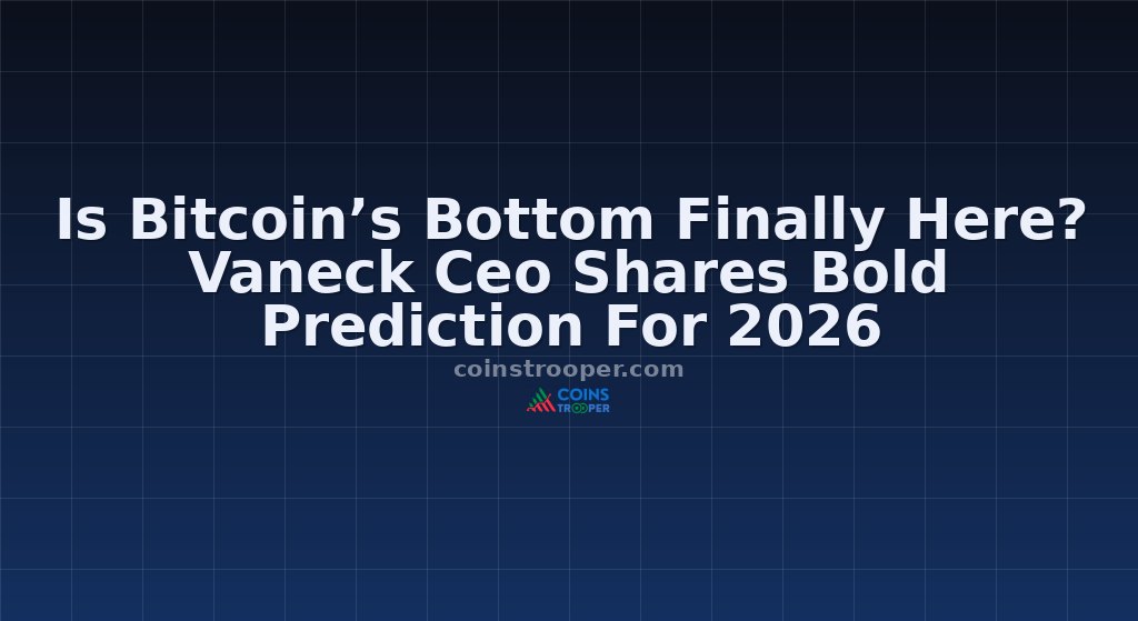 Is Bitcoin’s Bottom Finally Here? Vaneck Ceo Shares Bold Prediction For 2026