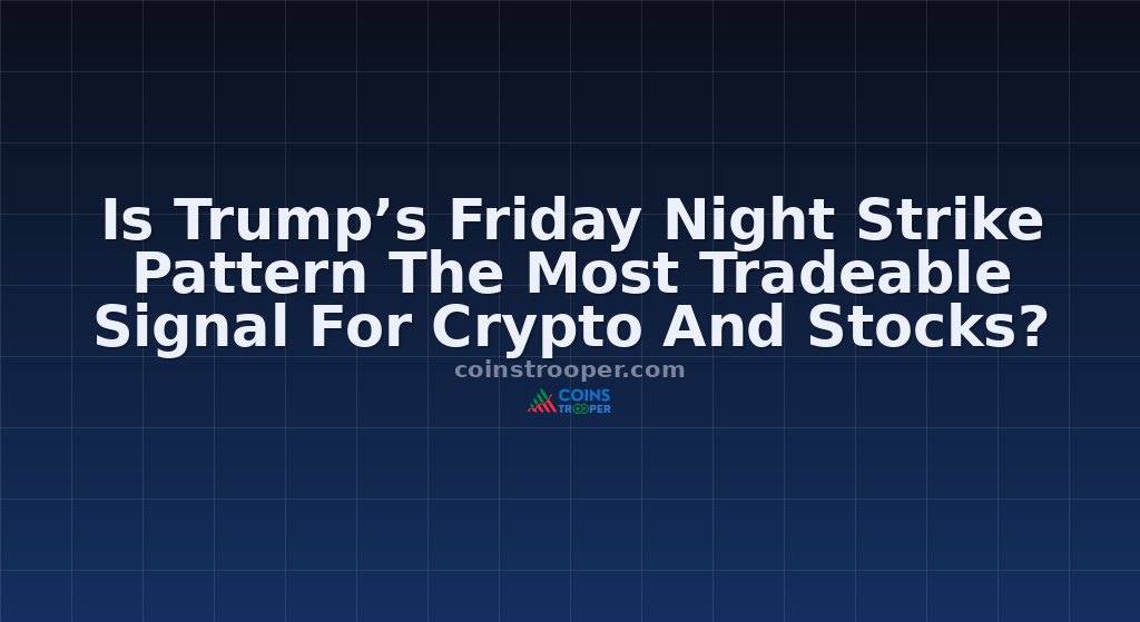 Is Trump’s Friday Night Strike Pattern The Most Tradeable Signal For Crypto And Stocks?