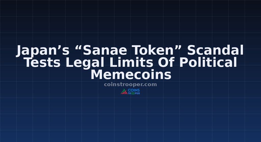 Japan’s “Sanae Token” Scandal Tests Legal Limits Of Political Memecoins