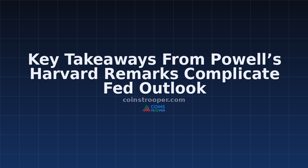Key Takeaways From Powell’s Harvard Remarks Complicate Fed Outlook