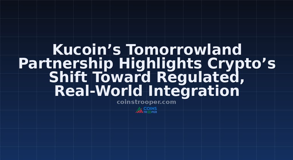 Kucoin’s Tomorrowland Partnership Highlights Crypto’s Shift Toward Regulated, Real-World Integration