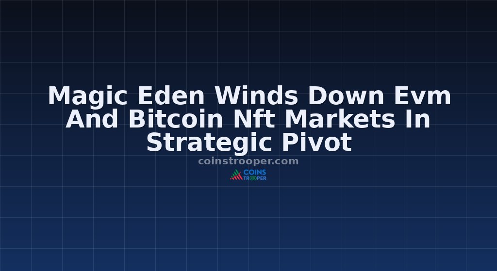 Magic Eden Winds Down Evm And Bitcoin Nft Markets In Strategic Pivot
