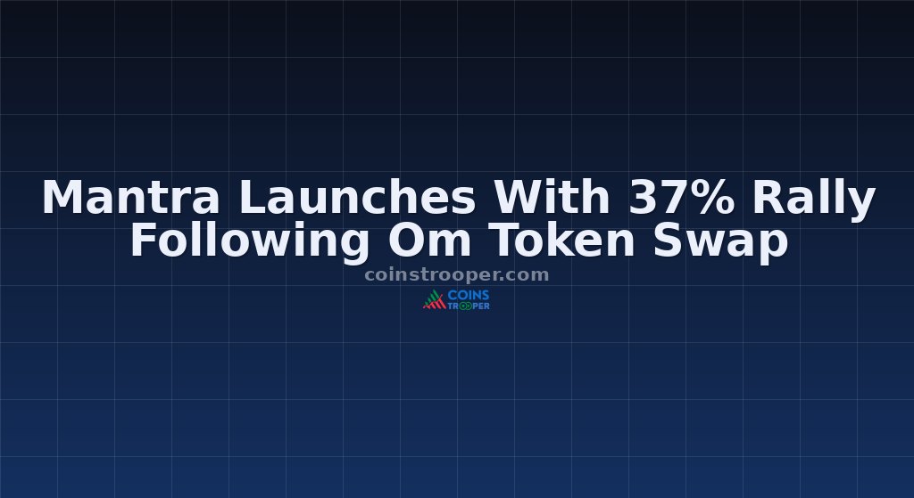 Mantra Launches With 37% Rally Following Om Token Swap