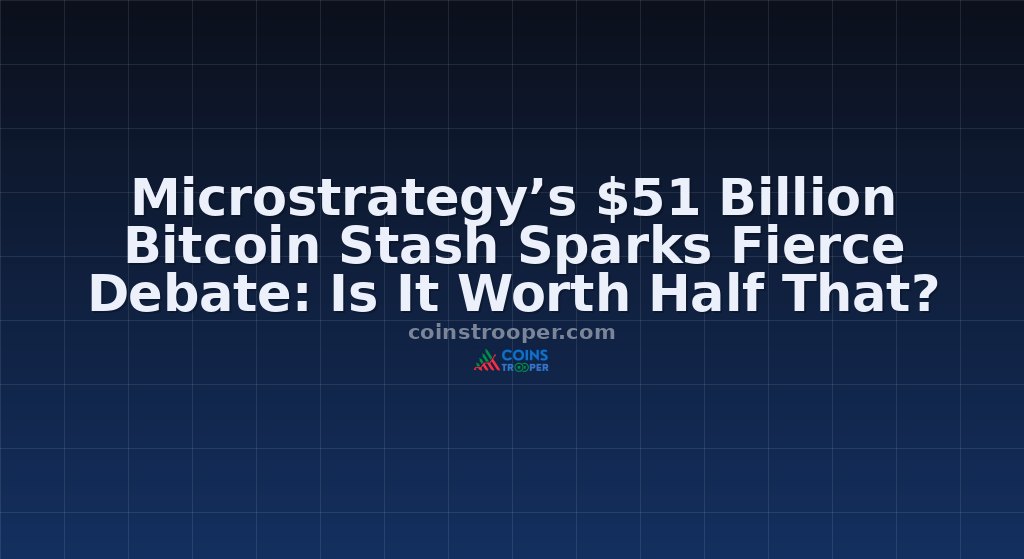 Microstrategy’s $51 Billion Bitcoin Stash Sparks Fierce Debate: Is It Worth Half That?