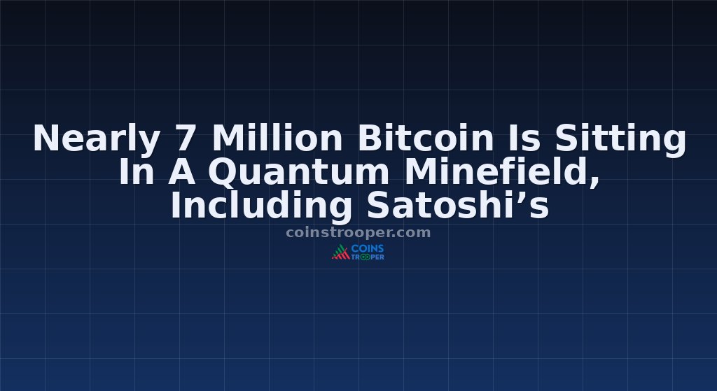 Nearly 7 Million Bitcoin Is Sitting In A Quantum Minefield, Including Satoshi’s