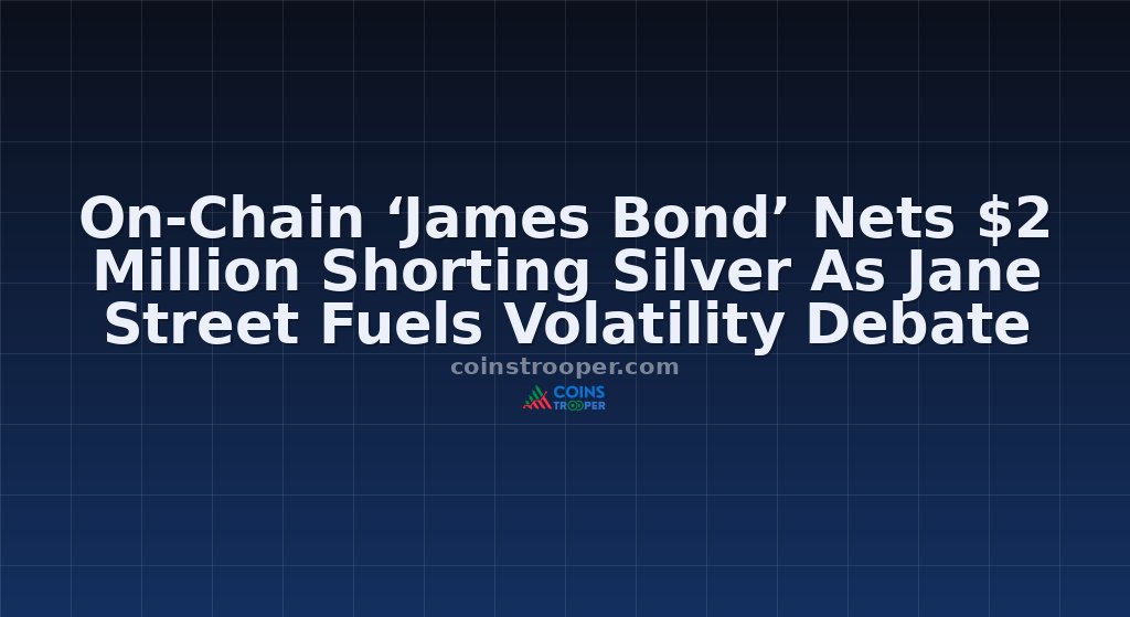 On-Chain ‘James Bond’ Nets $2 Million Shorting Silver As Jane Street Fuels Volatility Debate