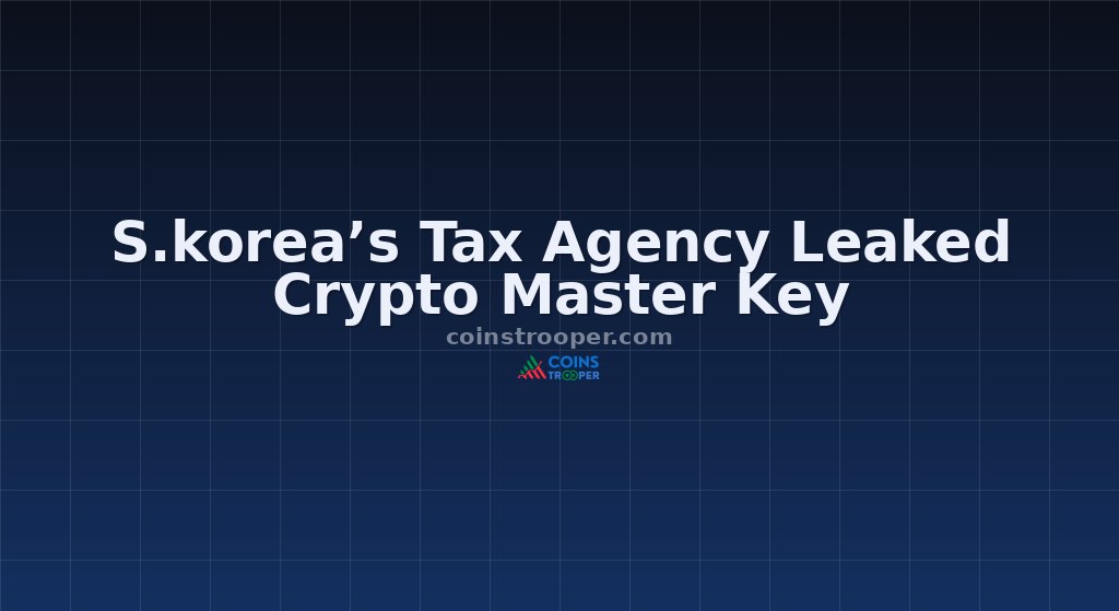 S.korea’s Tax Agency Leaked Crypto Master Key
