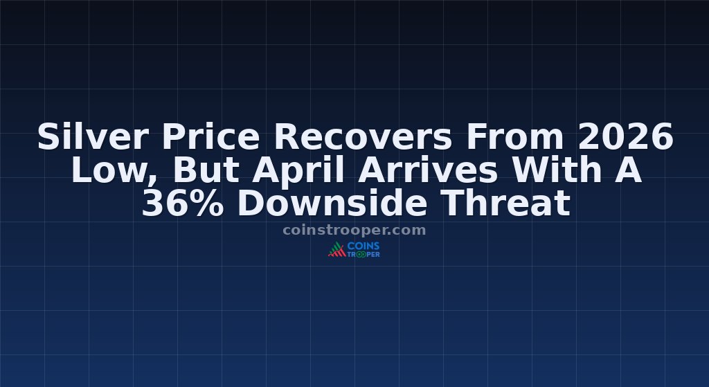 Silver Price Recovers From 2026 Low, But April Arrives With A 36% Downside Threat