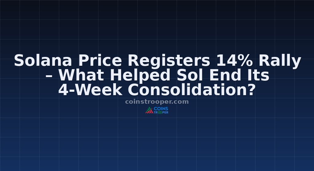 Solana Price Registers 14% Rally – What Helped Sol End Its 4-Week Consolidation?