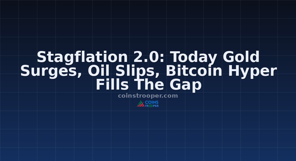 Stagflation 2.0: Today Gold Surges, Oil Slips, Bitcoin Hyper Fills The Gap
