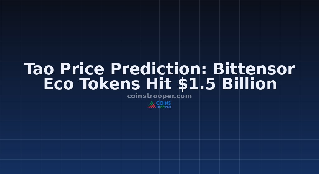 Tao Price Prediction: Bittensor Eco Tokens Hit $1.5 Billion