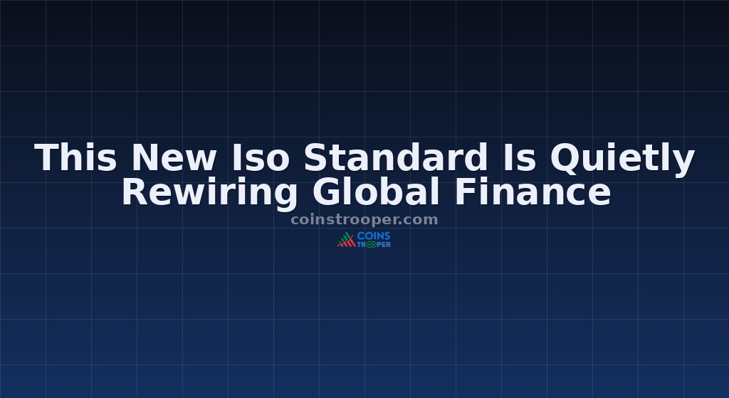 This New Iso Standard Is Quietly Rewiring Global Finance