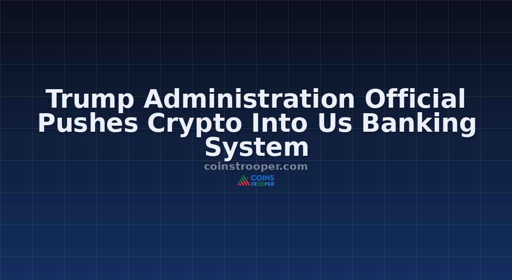 Trump Administration Official Pushes Crypto Into Us Banking System