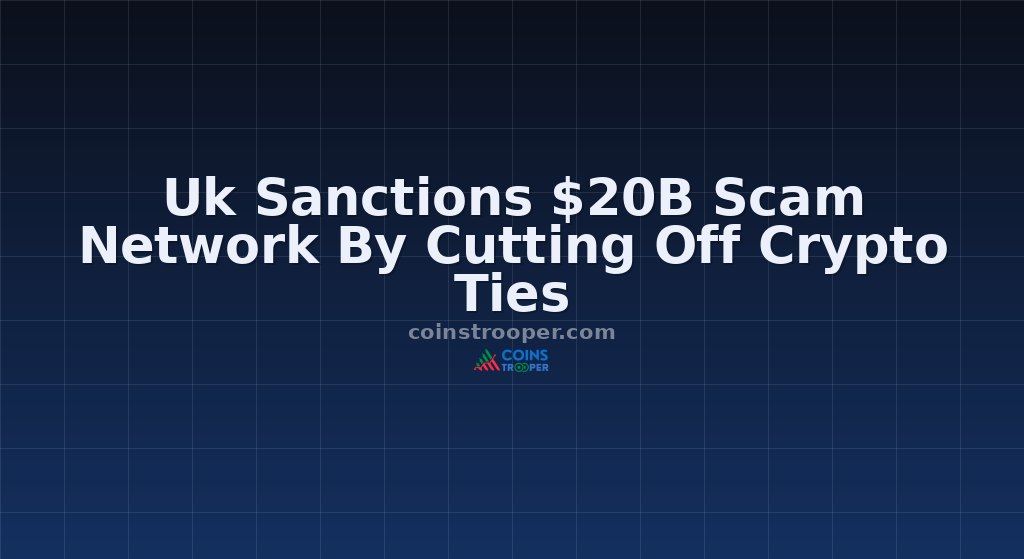 Uk Sanctions $20B Scam Network By Cutting Off Crypto Ties