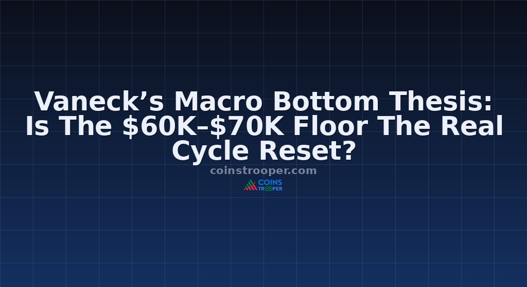 Vaneck’s Macro Bottom Thesis: Is The $60K–$70K Floor The Real Cycle Reset?