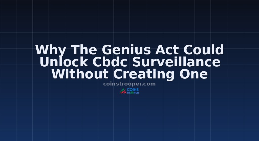 Why The Genius Act Could Unlock Cbdc Surveillance Without Creating One