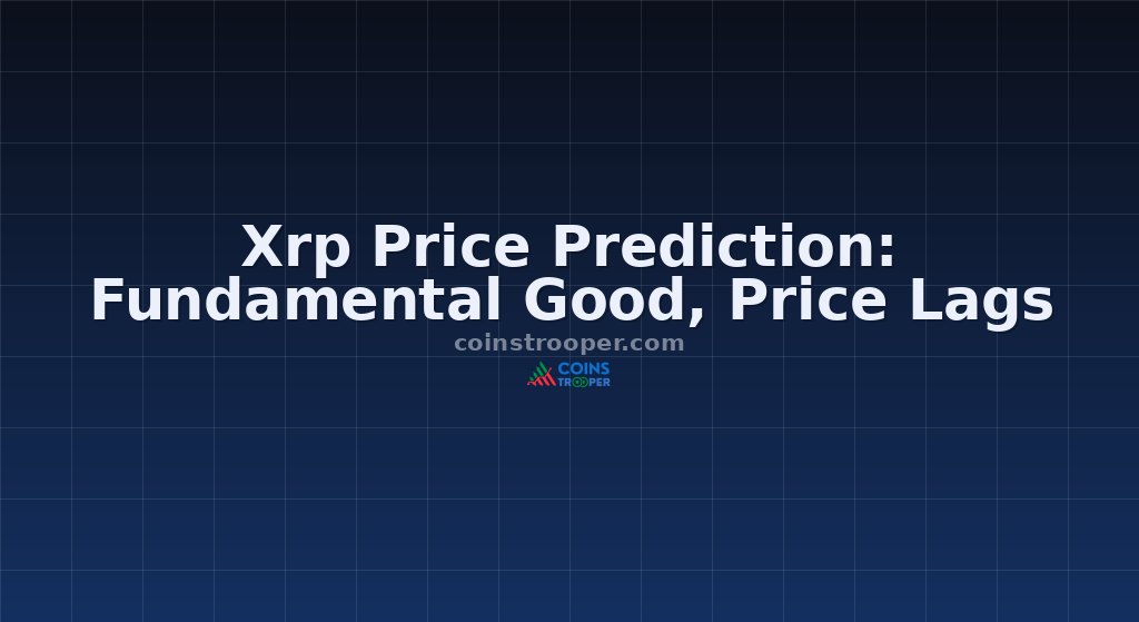 Xrp Price Prediction: Fundamental Good, Price Lags