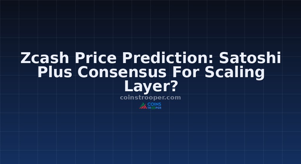 Zcash Price Prediction: Satoshi Plus Consensus For Scaling Layer?