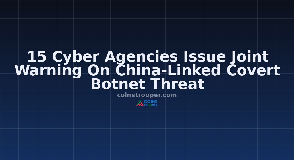 15 Cyber Agencies Issue Joint Warning On China-Linked Covert Botnet Threat