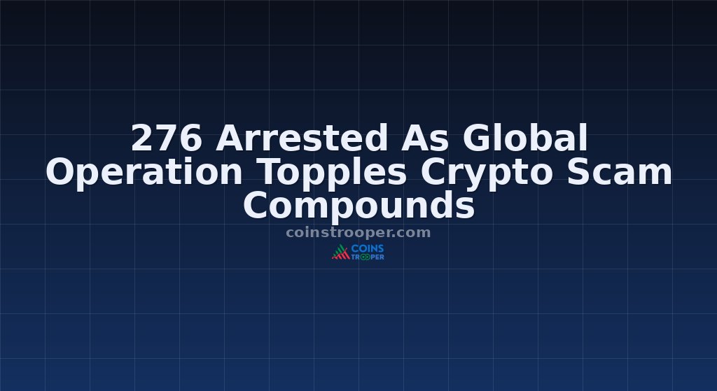 276 Arrested As Global Operation Topples Crypto Scam Compounds