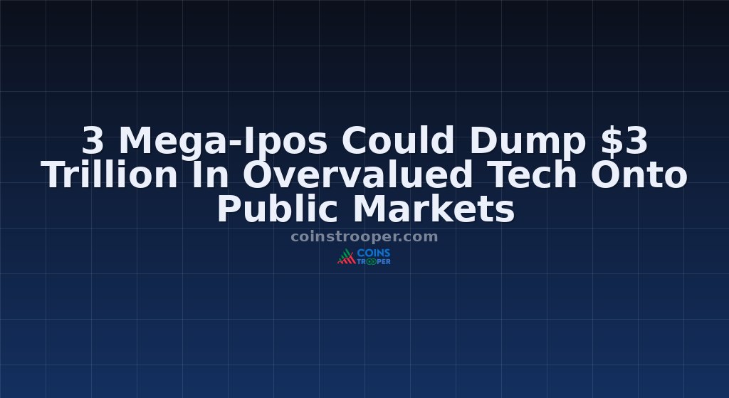 3 Mega-Ipos Could Dump $3 Trillion In Overvalued Tech Onto Public Markets