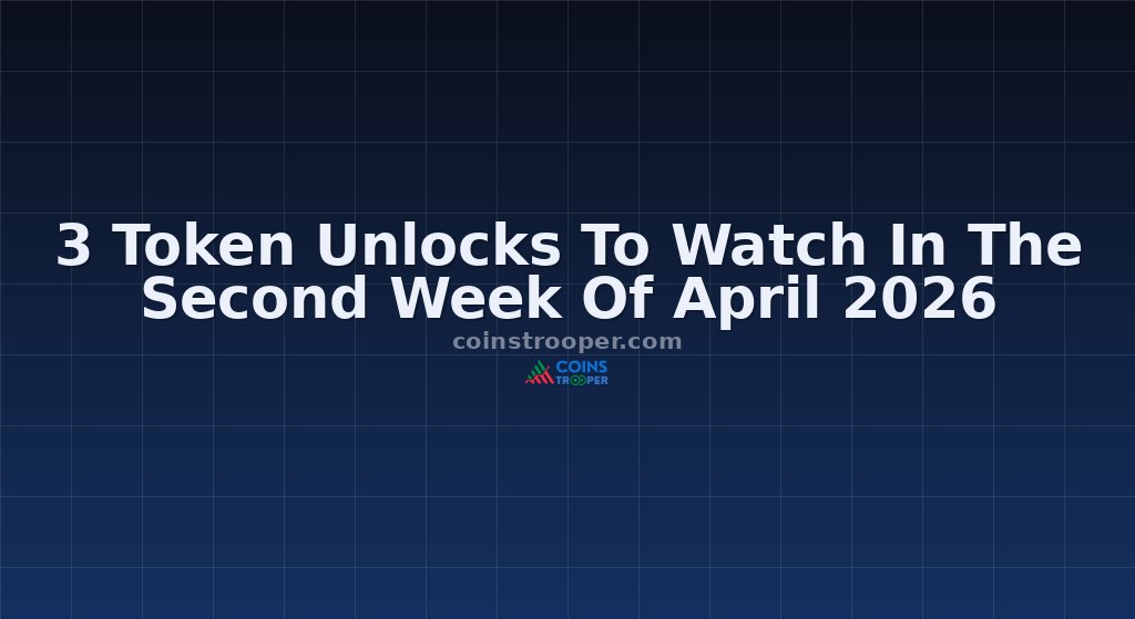 3 Token Unlocks To Watch In The Second Week Of April 2026