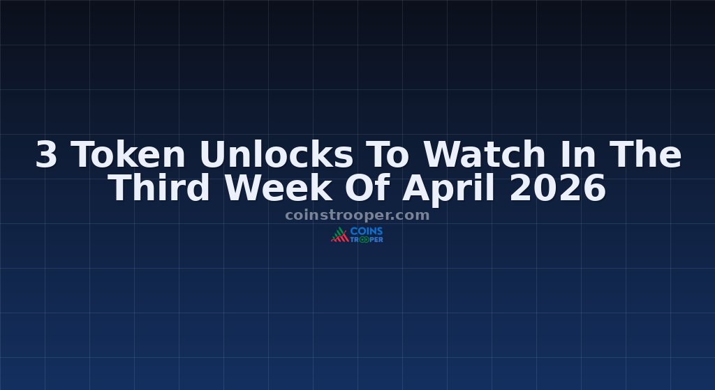 3 Token Unlocks To Watch In The Third Week Of April 2026