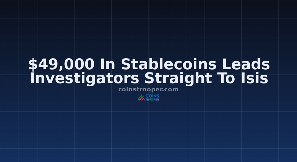 $49,000 In Stablecoins Leads Investigators Straight To Isis