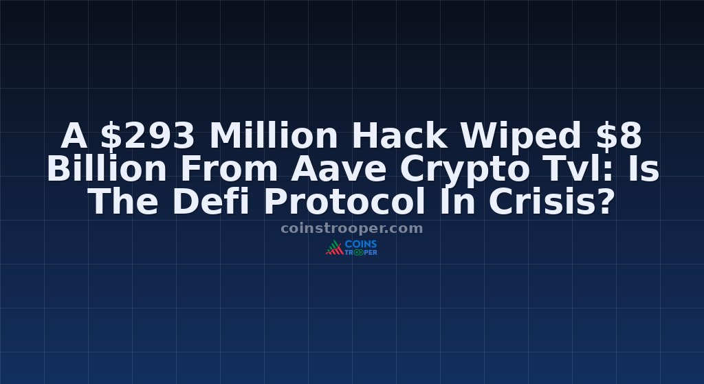 A $293 Million Hack Wiped $8 Billion From Aave Crypto Tvl: Is The Defi Protocol In Crisis?