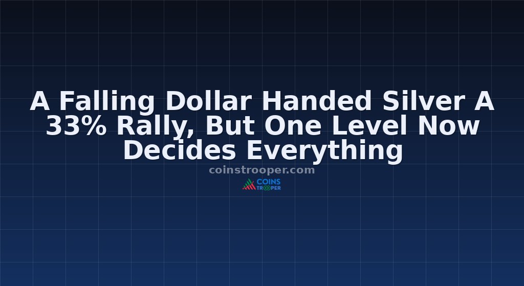 A Falling Dollar Handed Silver A 33% Rally, But One Level Now Decides Everything