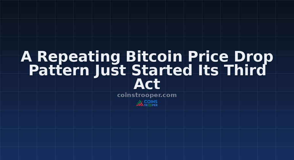 A Repeating Bitcoin Price Drop Pattern Just Started Its Third Act
