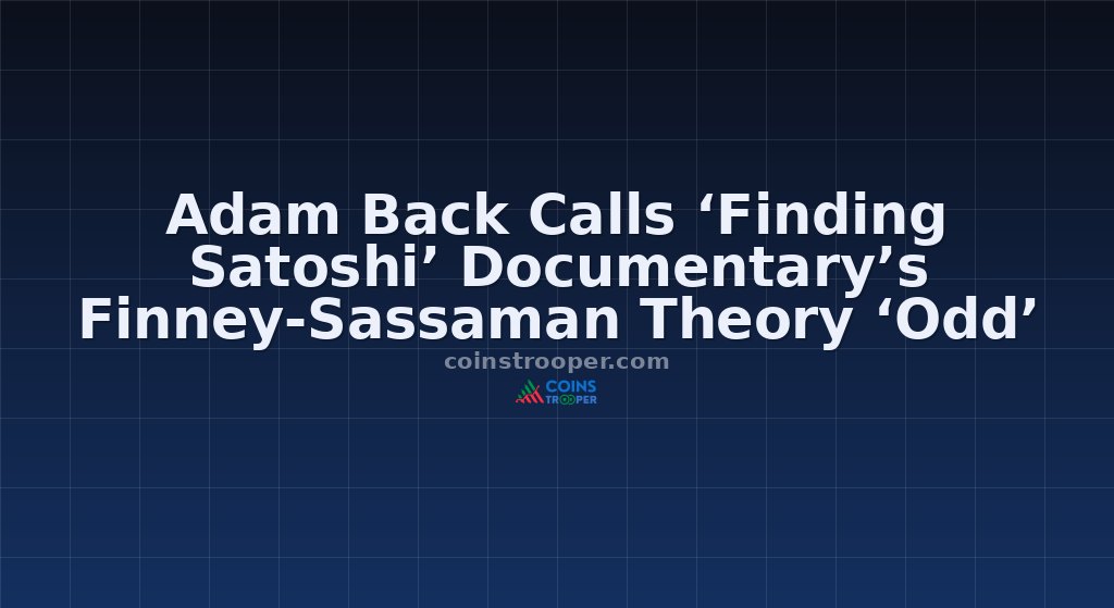 Adam Back Calls ‘Finding Satoshi’ Documentary’s Finney-Sassaman Theory ‘Odd’