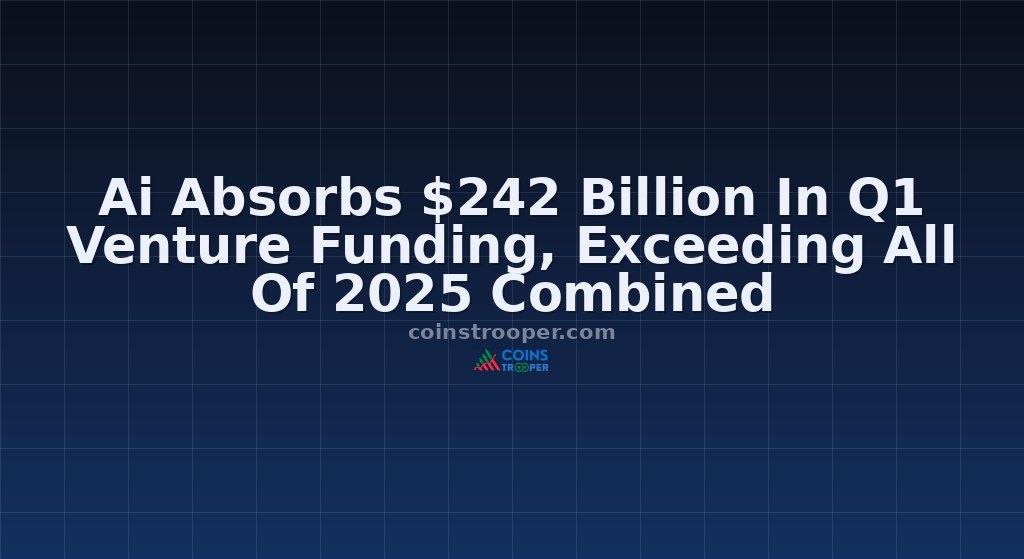 Ai Absorbs $242 Billion In Q1 Venture Funding, Exceeding All Of 2025 Combined