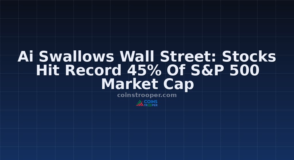 Ai Swallows Wall Street: Stocks Hit Record 45% Of S&P 500 Market Cap
