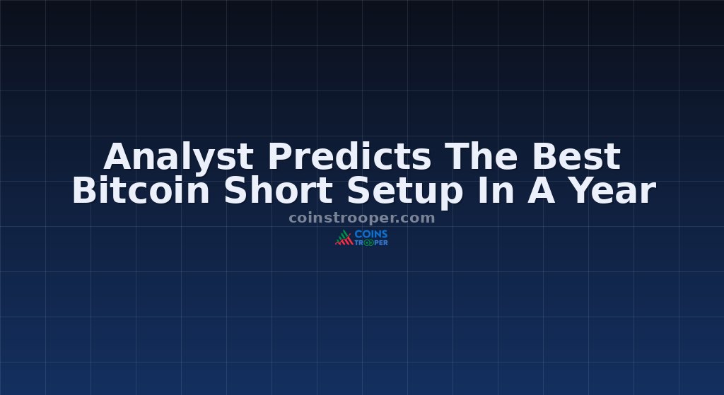 Analyst Predicts The Best Bitcoin Short Setup In A Year