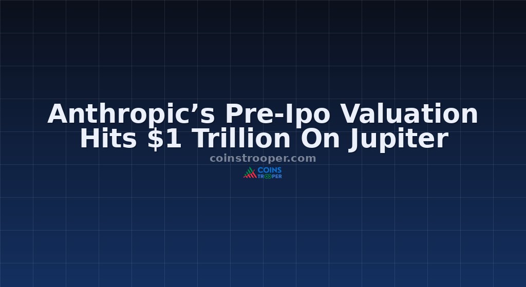Anthropic’s Pre-Ipo Valuation Hits $1 Trillion On Jupiter