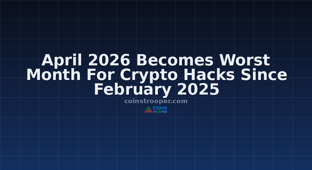 April 2026 Becomes Worst Month For Crypto Hacks Since February 2025