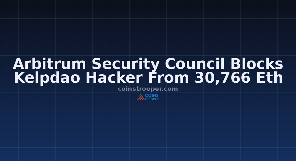 Arbitrum Security Council Blocks Kelpdao Hacker From 30,766 Eth