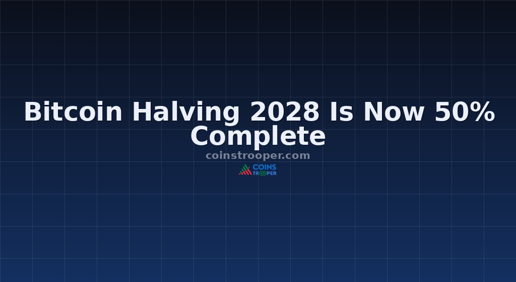 Bitcoin Halving 2028 Is Now 50% Complete