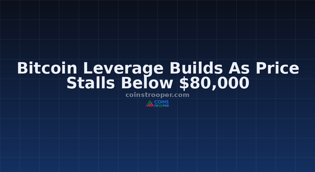 Bitcoin Leverage Builds As Price Stalls Below $80,000