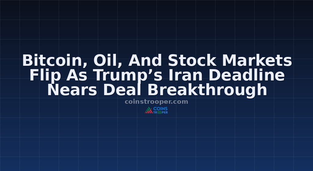 Bitcoin, Oil, And Stock Markets Flip As Trump’s Iran Deadline Nears Deal Breakthrough