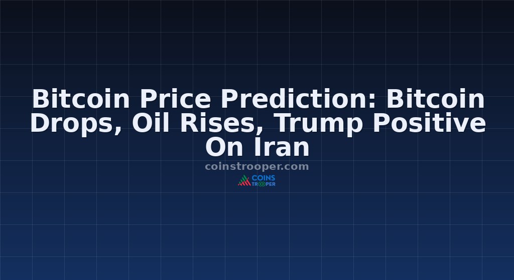 Bitcoin Price Prediction: Bitcoin Drops, Oil Rises, Trump Positive On Iran