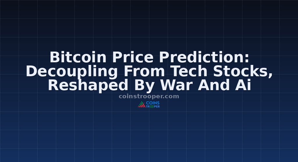 Bitcoin Price Prediction: Decoupling From Tech Stocks, Reshaped By War And Ai