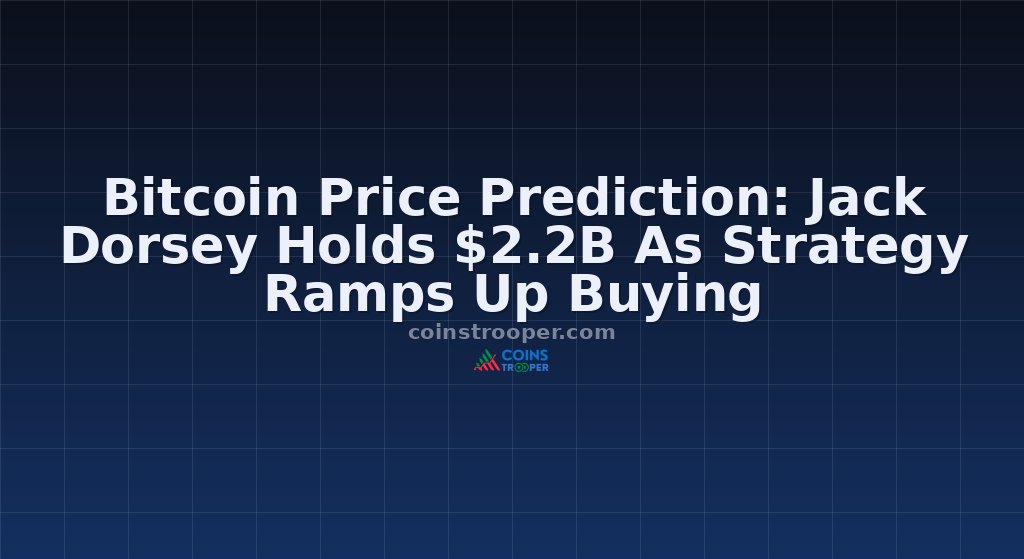 Bitcoin Price Prediction: Jack Dorsey Holds $2.2B As Strategy Ramps Up Buying