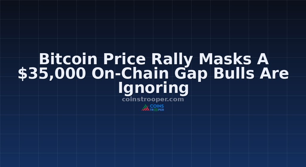 Bitcoin Price Rally Masks A $35,000 On-Chain Gap Bulls Are Ignoring