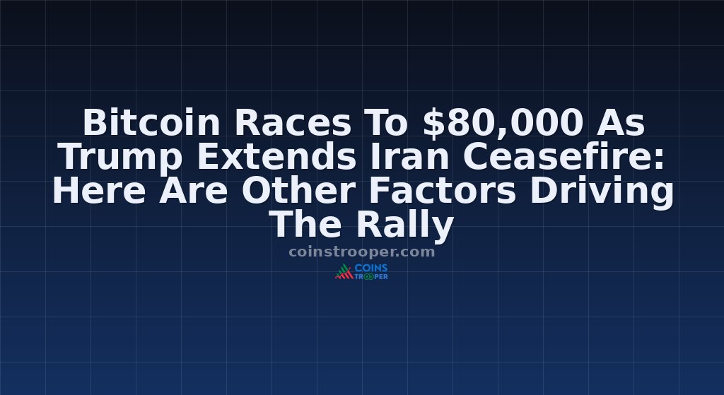 Bitcoin Races To $80,000 As Trump Extends Iran Ceasefire: Here Are Other Factors Driving The Rally