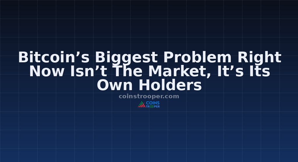 Bitcoin’s Biggest Problem Right Now Isn’t The Market, It’s Its Own Holders