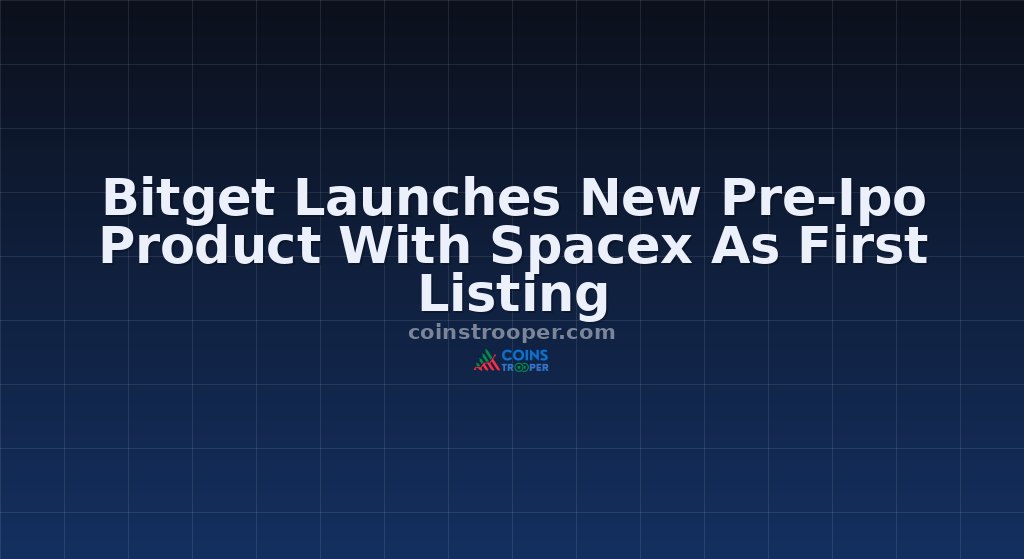 Bitget Launches New Pre-Ipo Product With Spacex As First Listing