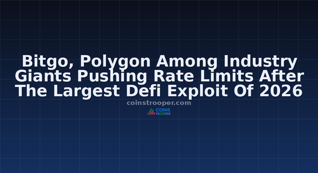 Bitgo, Polygon Among Industry Giants Pushing Rate Limits After The Largest Defi Exploit Of 2026